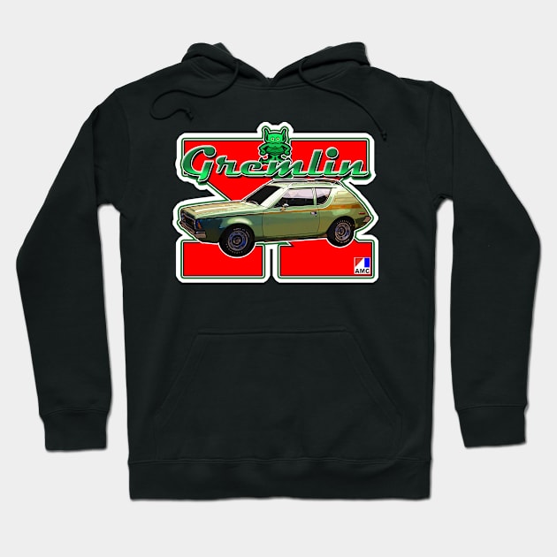 AMC Gremlin, non-distressed Hoodie by woodsman